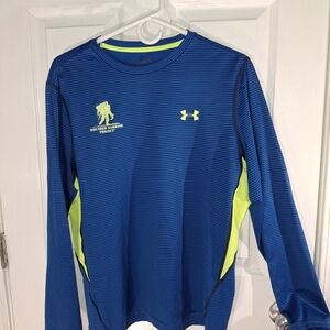 Under Armour Blue and Yellow Long Sleeve Shirt